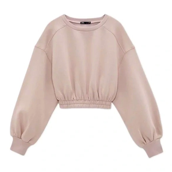 ZARA Limitless Collection Cropped Sweatshirt - Picture 1 of 1
